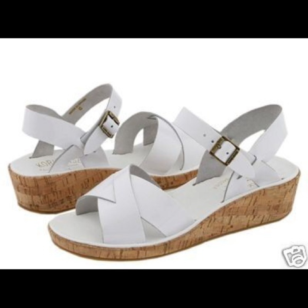 Kork Ease Myrna II White Criss Cross Sandals